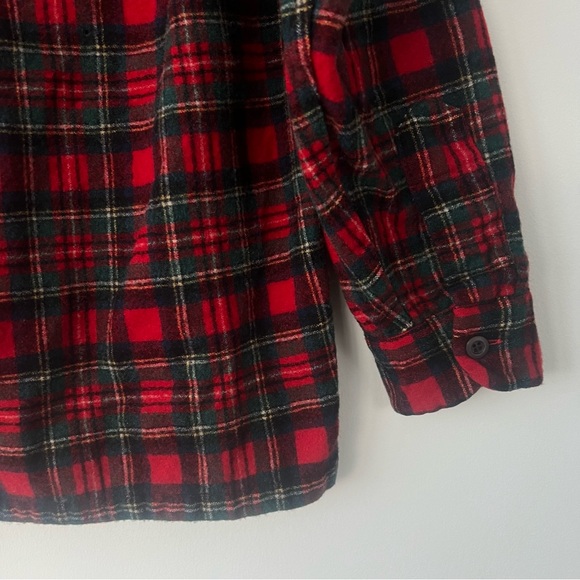 Pendleton pure virgin wool plaid tartan button down shirt kids size M - Picture 5 of 13